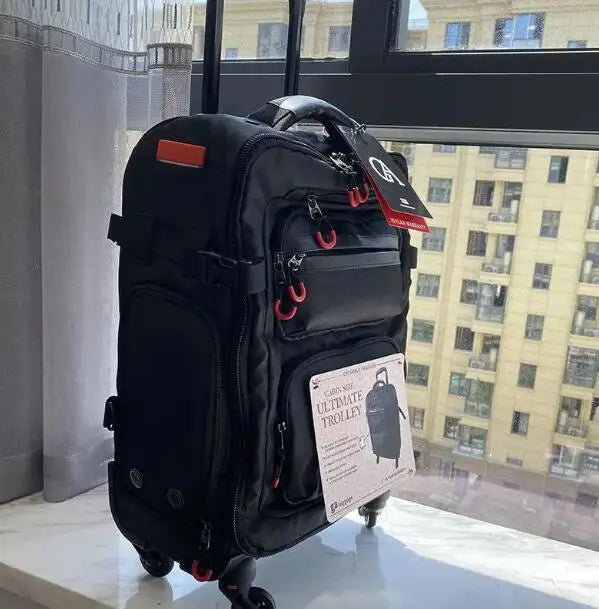 18" 20'' 22" Men Carry on hand luggage Suitcase Rolling luggage Suitcase Cabin Size Men Bussiness Travel Trolley Bag with wheels