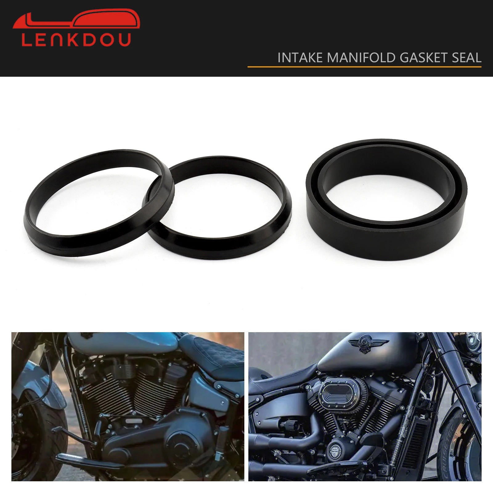 Motorcycle HardDrive Carburetor Intake Manifold Gasket Seal Kit For Harley Big Twin 1990-2006 Sportster XL 883 1200 1988-2006