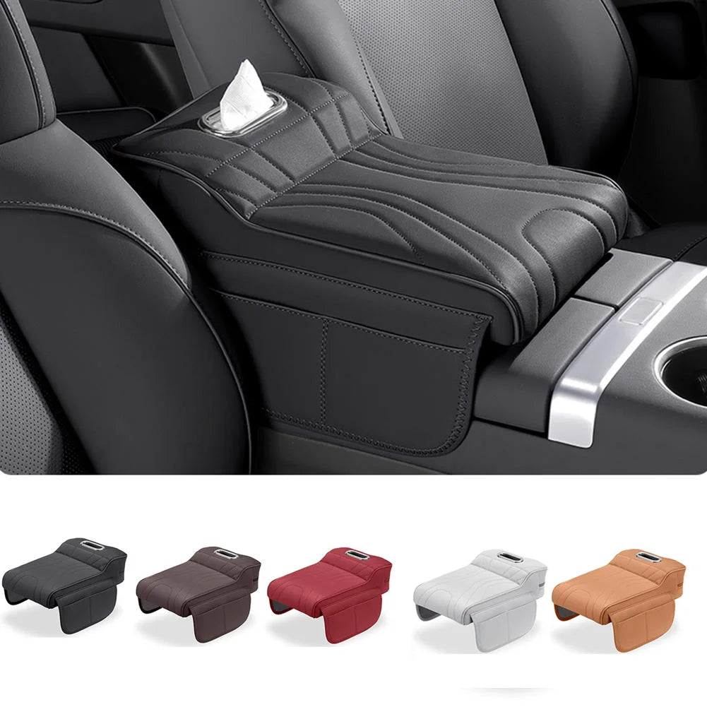Car Armrest Box Height Increase Pad Leather Protective Cover Storage Bag Multi-Function Storage Box For Haval H9 2rd 2024 2025