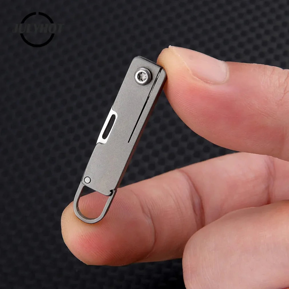 EDC Titanium Mini Folding Knife Pocket Knive Thin Pocket Knife Pocket Knife For Women Fruit Knives Outdoor Tools