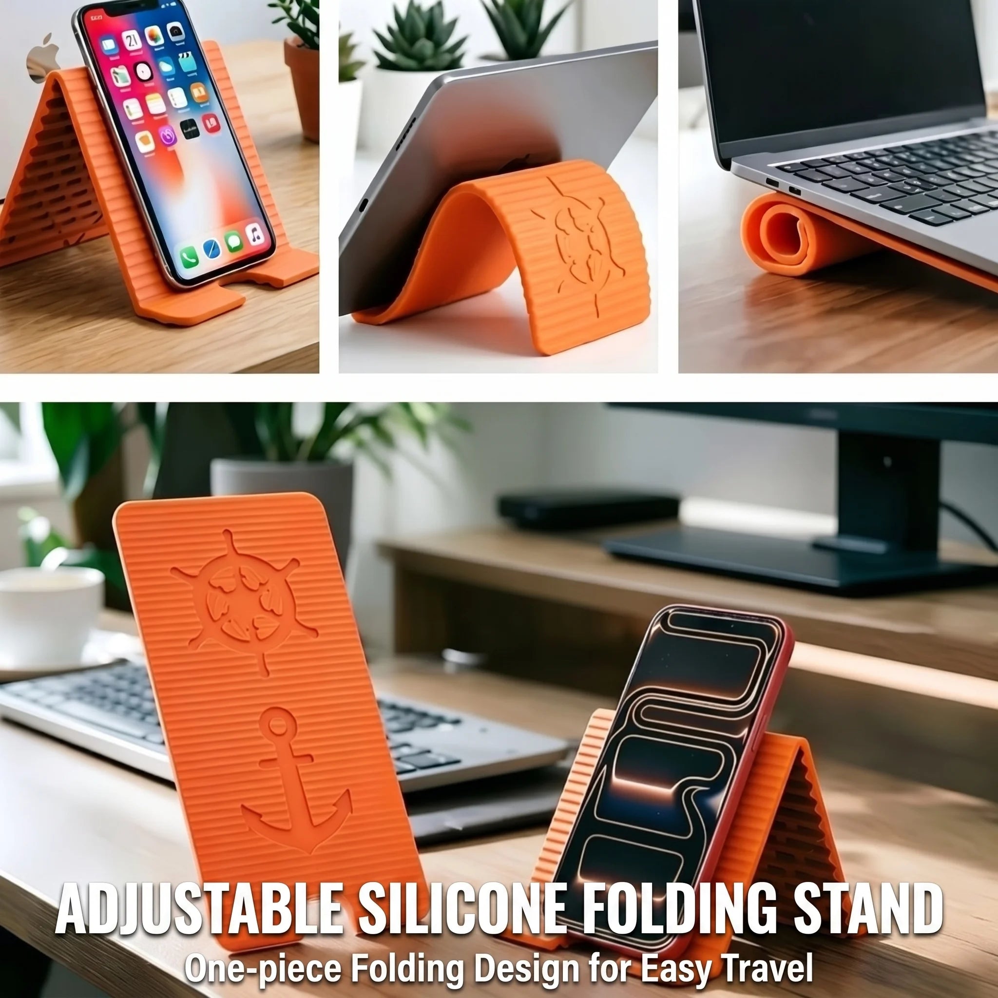 VUUV Multi-functional Portable Silicone Phone Holder Multi-Angle Adjustable Foldable Anti Slip Phone Stand Phone Accessories