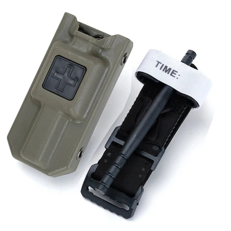 Outdoor Emergency Tourniquetrats for Blood Tactical Tourniquet Cat Storage Box Bag MOLLE Medical Package Kit Trauma First Aid
