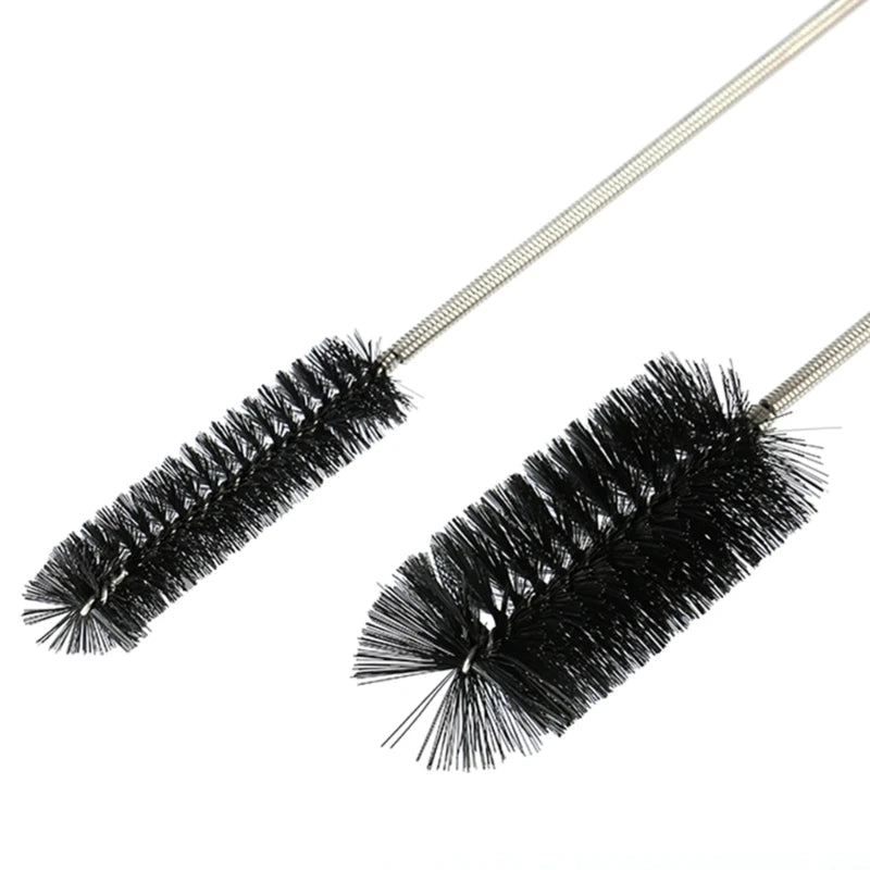 Double ended Nylon Pipe Cleaning Brush Spring HoseBrush, Bendable Drain Cleaner