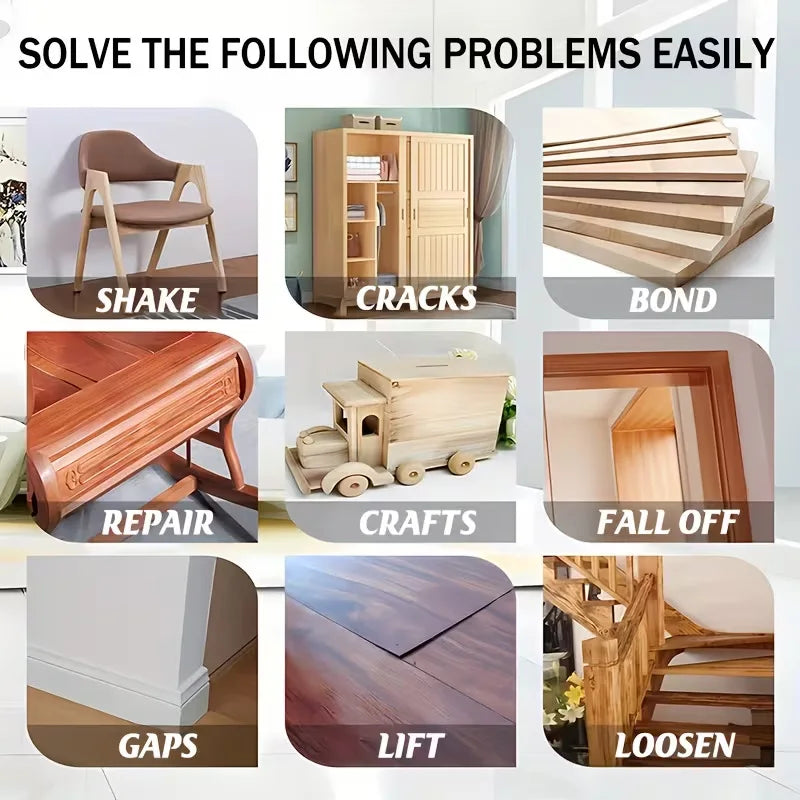 Multi Purpose Wood Adhesive Strong Bond Glue for Furniture Solid Wood Floor Chair Table Repair