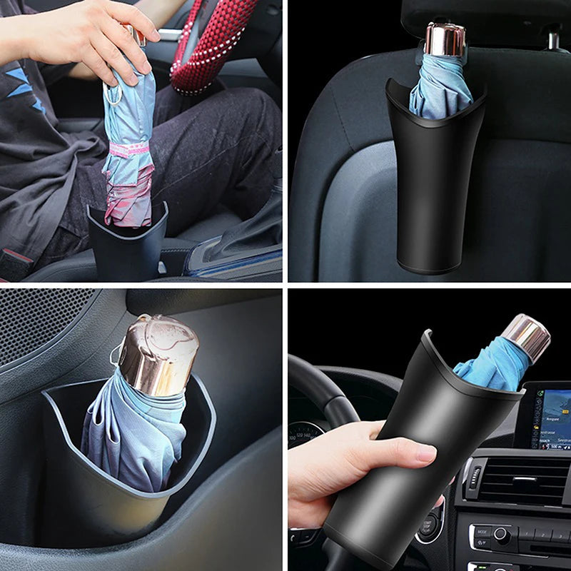 Auto Umbrella Holder Rack Backseat Can Garbage Car Cup Car HolderCar Umbrella Storage Box Versatile Space Saving