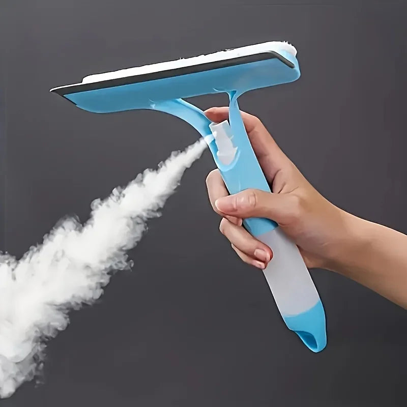 [3-in-1 Glass Cleaner] 1pc 3-in-1 Multifunctional Glass Cleaner with Spray Function | Handheld Window, Tile, Car Windshield