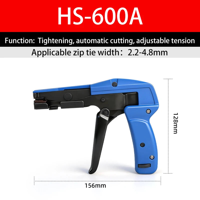 Cable Tie Gun Clamp Plastic Fastening TG-100 Automatic Tensioning Nylon Width 2.3mm To 9.5mm Guns Automatic Tension Cut Off