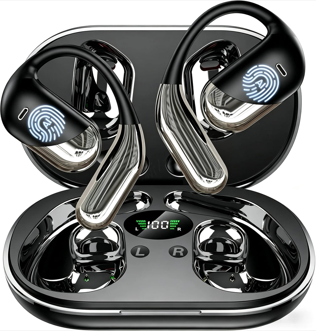 Q16H3 Bluetooth V6.1 AI Translation Earphones OWS Sport Headphone Comfortable Ultra-light Earhook Wireless Headphone with Mic