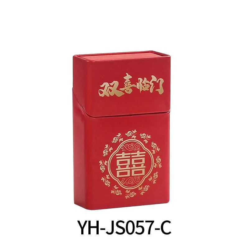 Metal Cigarette Box Hand-rolled Cigarette Box 20 Pieces of Loose Soft Pack Cigarette Tobacco Box