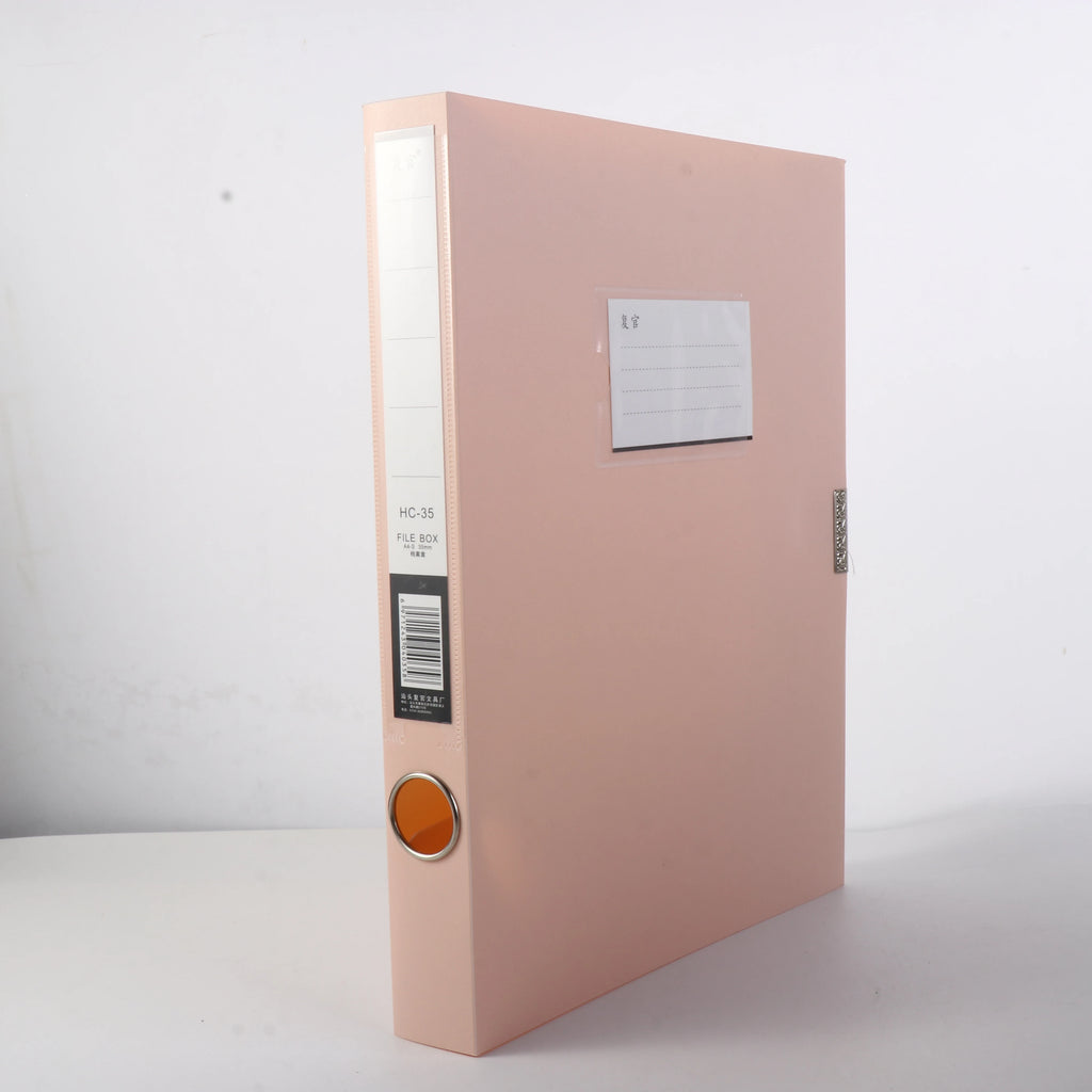 Multifunctional A4 File Organizer Box Thickened Dustproof File Paper Organizer Morandi Color PP Plastic Document Case