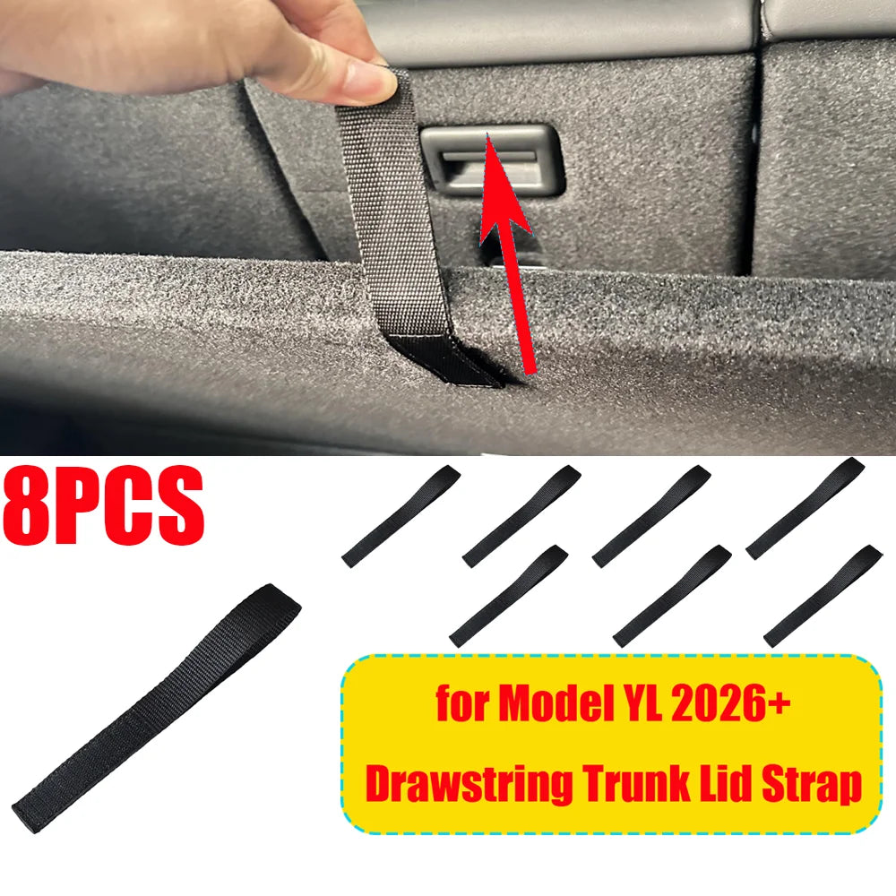 Rear Trunk Pull Strap Handle For Tesla Model Y YL Tail Box Drawstring Rope Interior Accessory Cars and auto parts