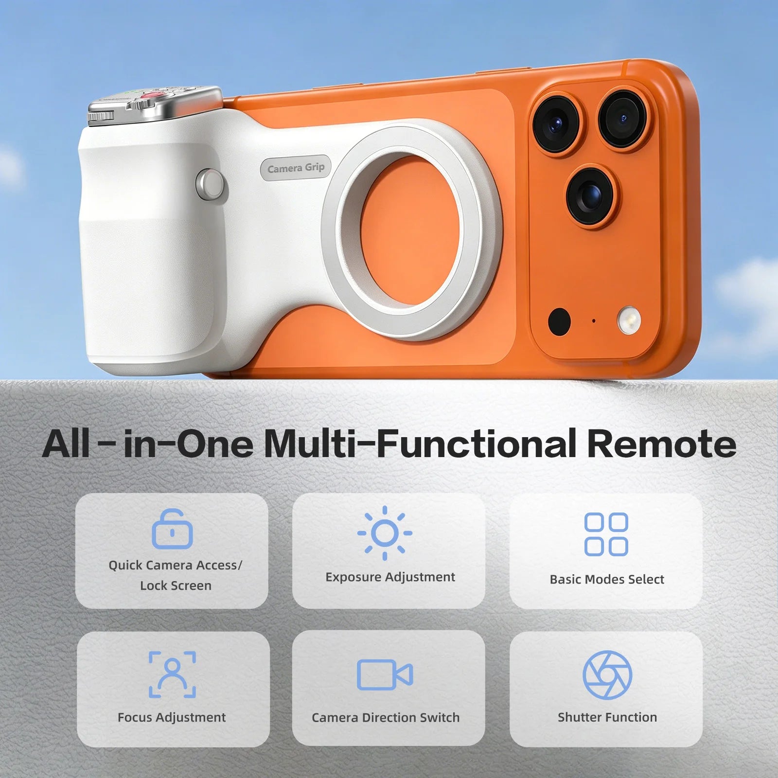 Hellodigi Magnetic Phone Camera Shoot Hand Grip Universal Smart Phone Holder Shooting Remote Control Handle for Iphone Andriod