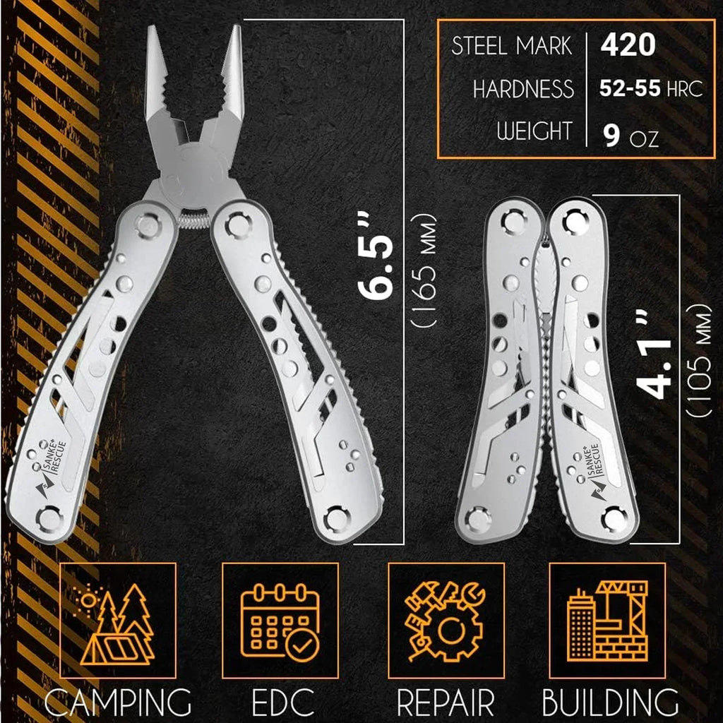 Multifunctional 24 in 1 Wire Cutters Universal Diagonal Pliers Anti Slip Durable Tool for Electrician Hardware Repair Jobs