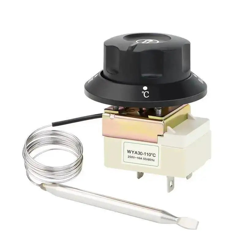 Knob Thermostat Temperature Control Switch Electric Oven Fryer Soup Pot Electric Fryer Oil Fryer Controller 30-110 Degrees