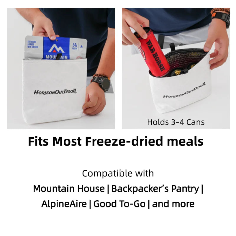 [HODR] Ultralight Thermal Pouch 20 g | Bubble-Foil Insulated Food Bag | Tyvek® Shell Insulated Pouch Small