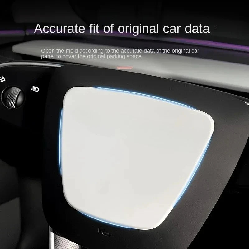 Steering Wheel Cover for Tesla Model 3 Highland White Interior Stickers Car Decoration Modification Accessories for New Model3