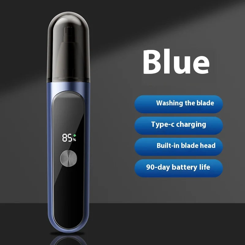 Rechargeable Electric Nose Hair Trimmer Hair Trimmer Nose Hair Remover Scissors Cleaning Tool Men's Shaving Knife