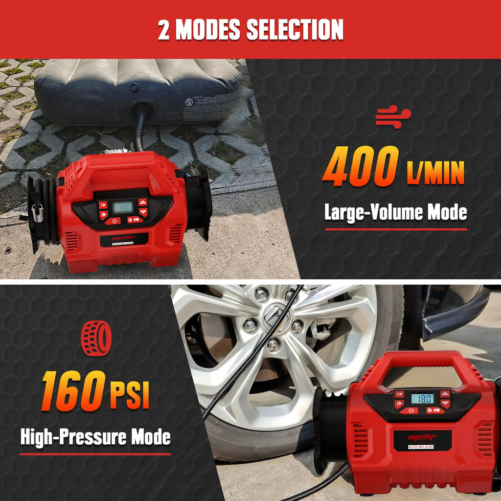 Portable Tire Inflator Air Compressor Compatible with Milwaukee 18V Battery(Tool Only)with Digital Gauge for Car Tire Pump