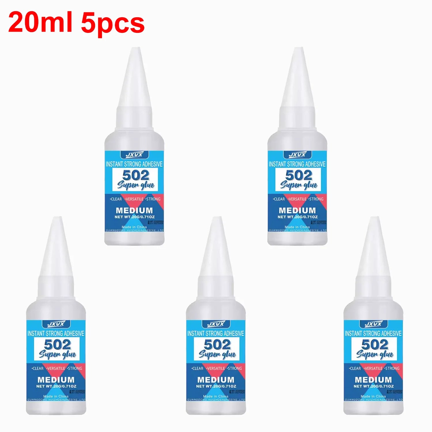 5PCS 502 Super Adhesive Multi Functional Adhesive, Used for Metal, Plastic, Daily Maintenance, DIY, and Small-Scale Process Repa