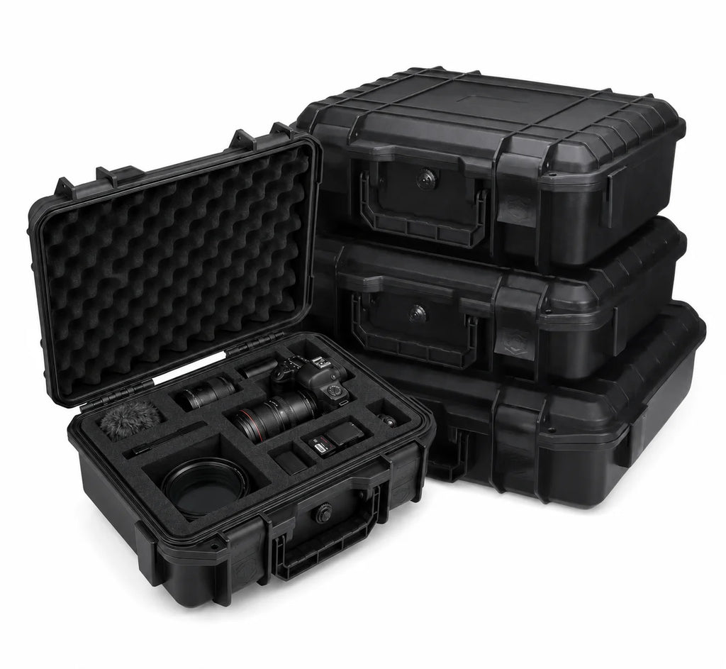 1PC Hard Carry Case Hardware Tool Box Waterproof Shockproof Pre-Cut Sponge Storage Case Camera Equipment Protective Box Organize