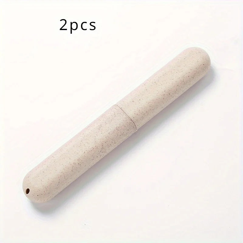 Portable Travel Toothbrush Holder, Toothbrush Storage Box Protective Box Toothbrush Tube Container, Suitable for Home and Travel