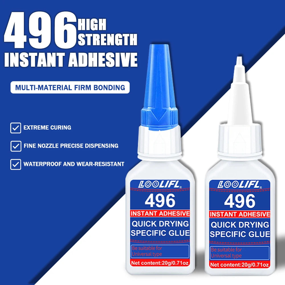 Instant Adhesive Quick Drying Glue Strong Waterproof Glue for Metal Plastic Wood Ceramic Glass Rubber Universal Repair Adhesive