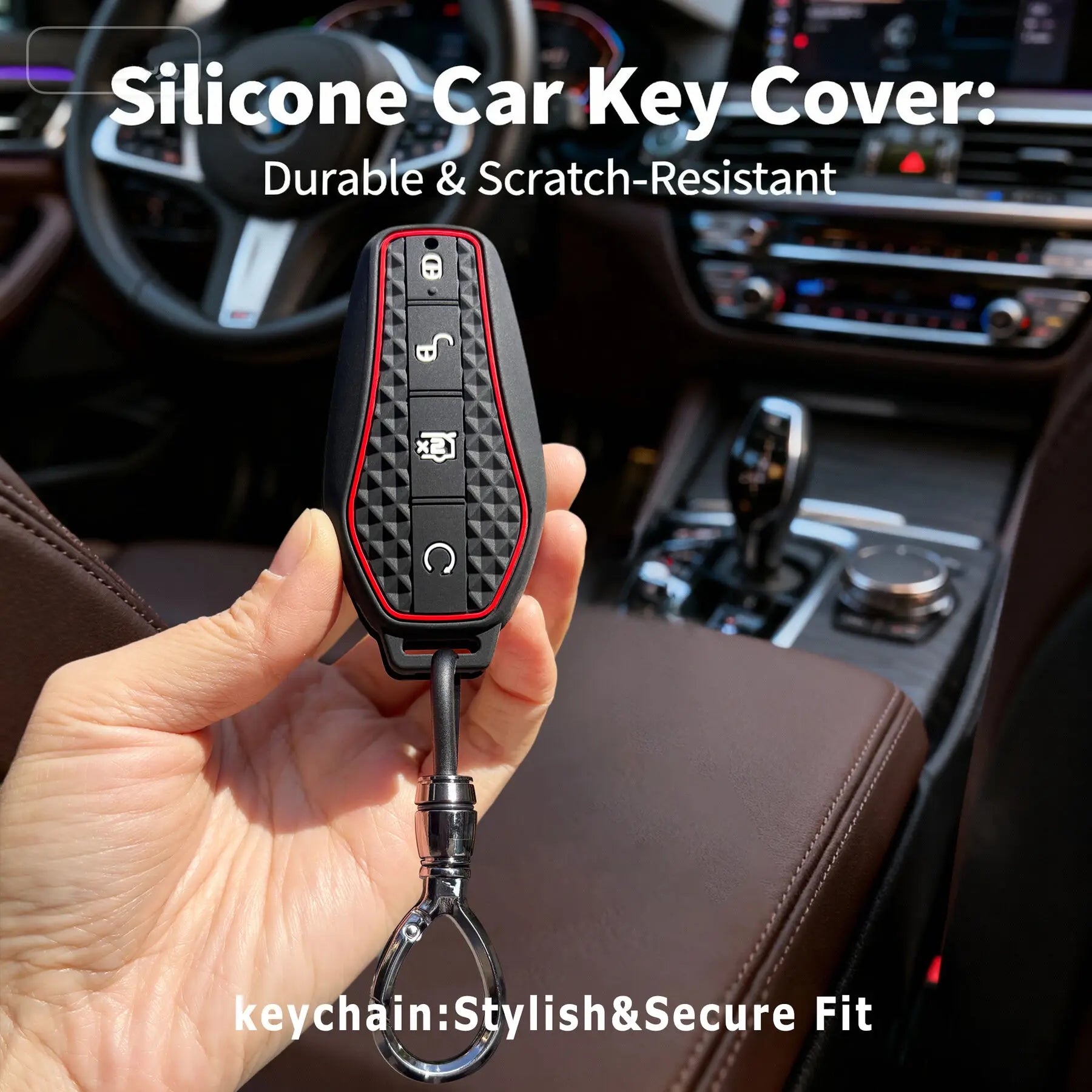 For BYD Sealion 7 Seal Song Plus Dolphin King Atto 3 Qin Plus Tang Destroyer E7 Car Keychain Cover Key Caps Case Holder Fob