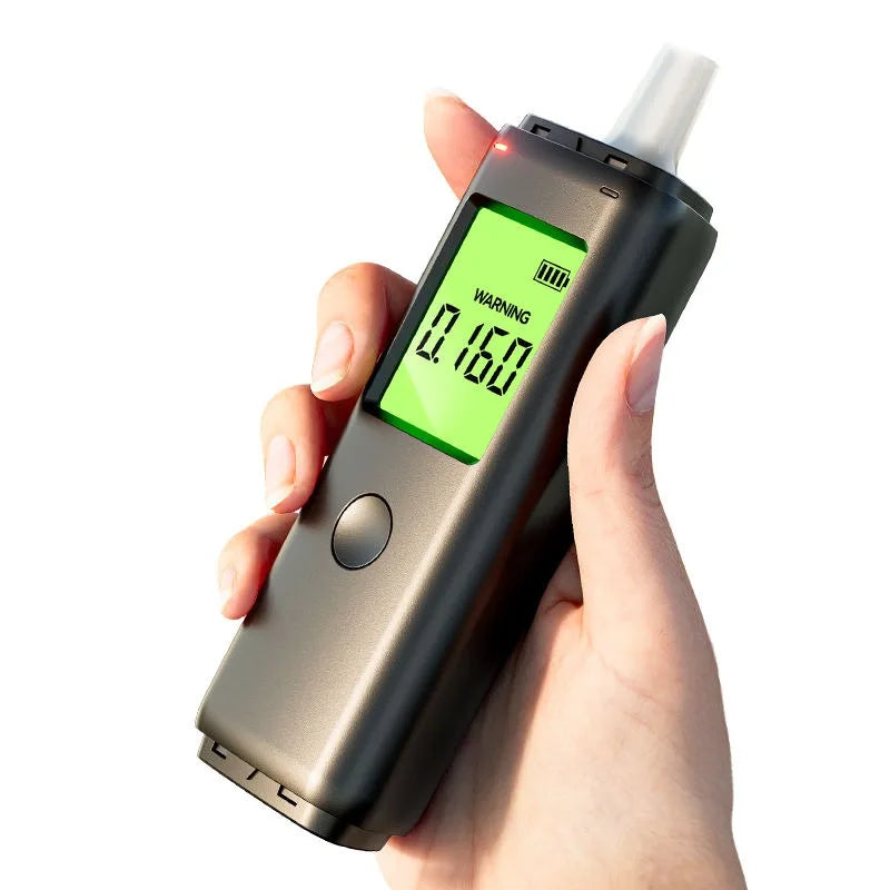 Professional Alcohol Detector Breath Alcohol Tester Digital Display Breathalyzer Rechargeable Alcotester Drunk Driving Test