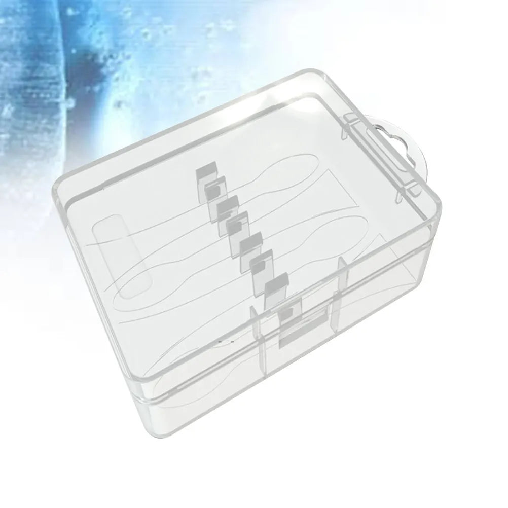 Travel Toothbrush Protective Case for Electric Brush Heads 4-Slot Compact Food-Safe Plastic Box Dustproof Hygienic Portable