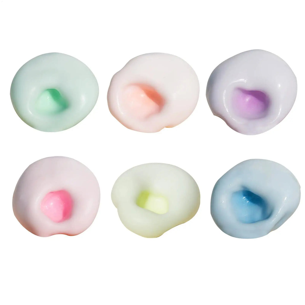 Stress Relief Ball Squishys Toys Plasticity Ice Skin Super Soft Ultra-Thin Sticky Handmade Ball Light Squeez Stress Relieving