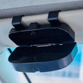 Universal Car Glasses Box Portable Sunglasses Holder Multifunction Driving Eyeglass Holder Sun Visor Lenses Case Car Accessories