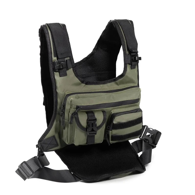 Men's Sports Tactical Chest Bag Hydration Vest Backpack With Multi-pocket for Cycling Hiking Camping Travel Backpack And Running
