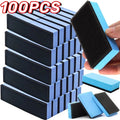 100PCS Car Ceramic Coating Sponge Applicator Glass Nano Wax Coat Sponges Blue Square Sponge and Cloth Car Cleaning Brush