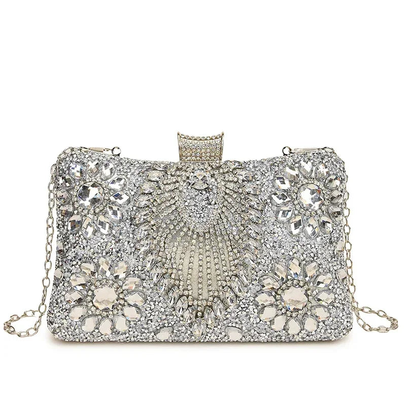 Brilliant Diamond Evening Bags Shoulder and Crossbody Bags Super Cool Personality 2025 Designer New Style Handbags for Women New