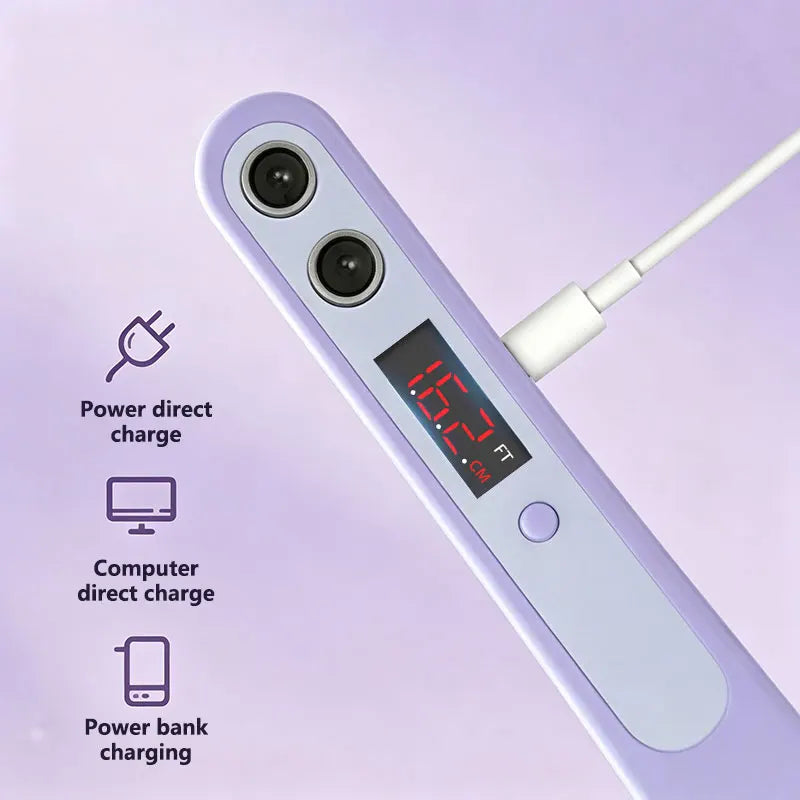 2026 New Ultrasonic Digital Height Measuring Ruler Portable High Accuracy Electronic Height Measuring Ruler Device for Children