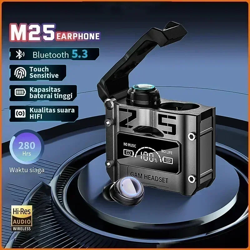 Original Bluetooth 5.3 TWS Wireless Headphones with LED Display Stereo Headset Touch Control Earbuds for smartphones