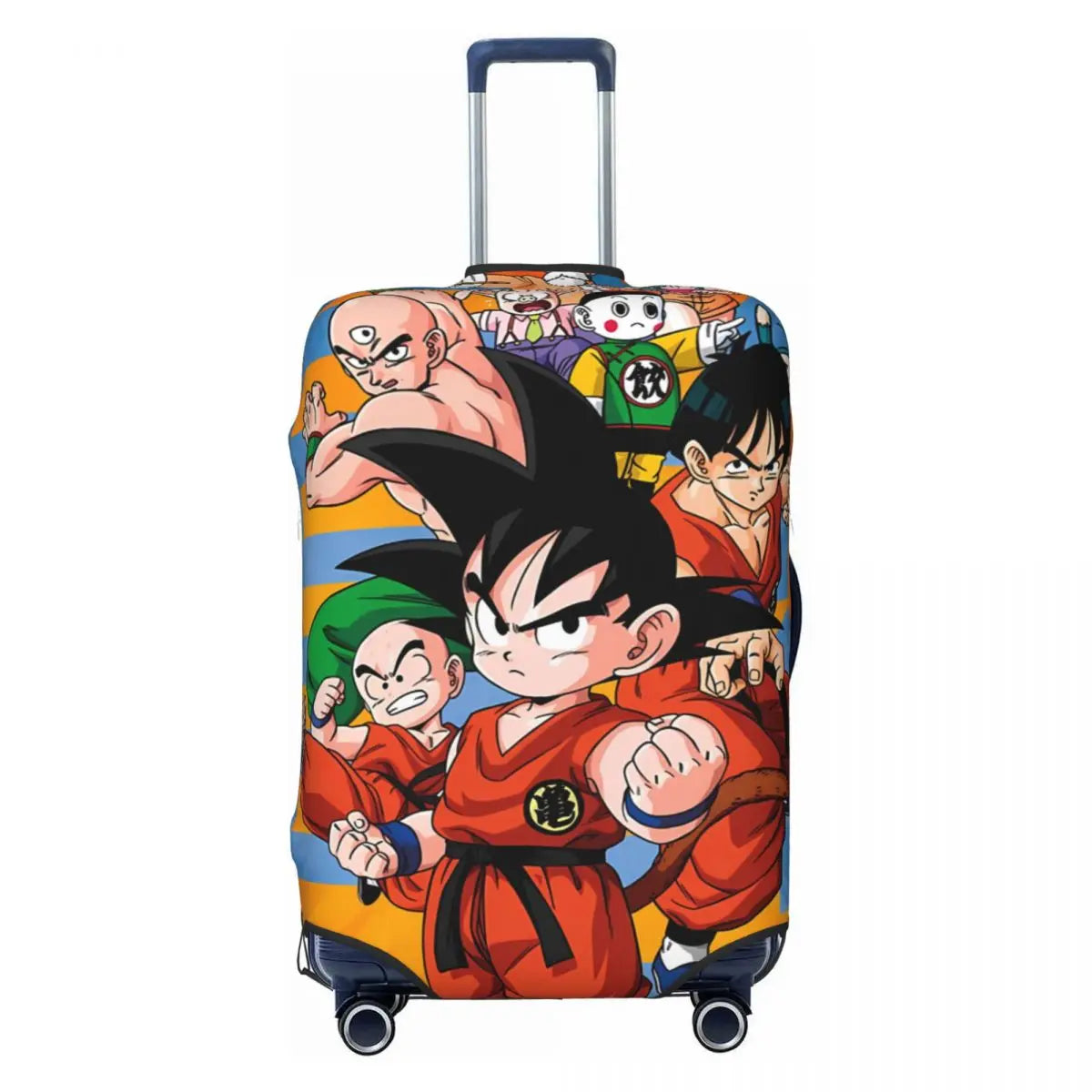 Vintage Kid Goku Dragon Ball Suitcase Cover Travel Flight Elastic Luggage Supplies Protection