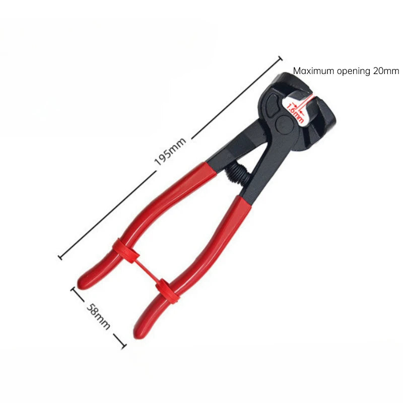 8 Inch Heavy Duty Glass Mosaic Nipper – Wheeled Ceramic Tile Nippers, Stained Glass Cutting Tool for Tiling