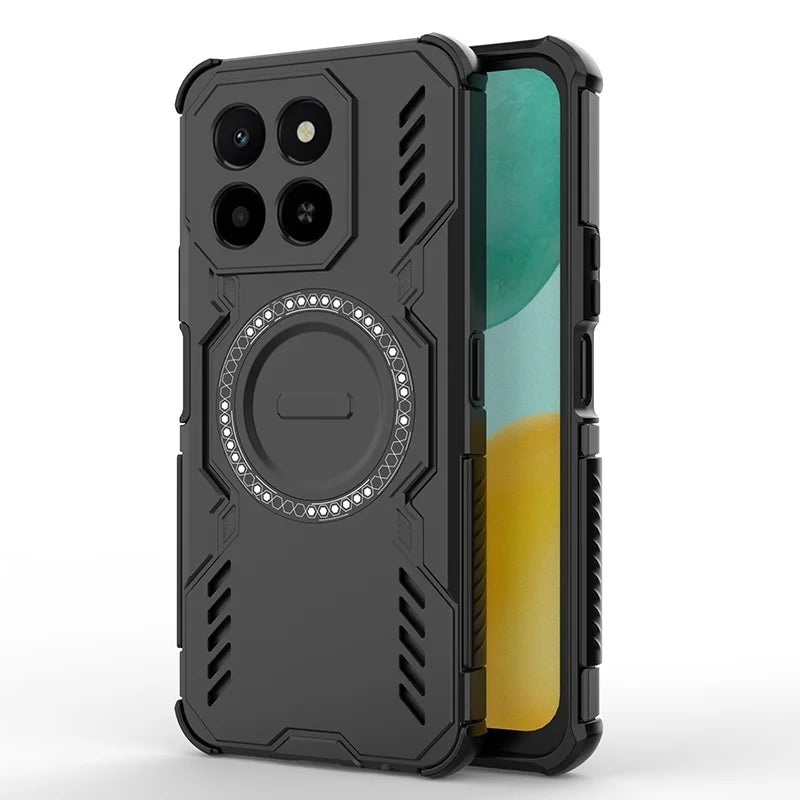 For Honor X6C Case Cover Huawei Honor X6C Capas Bumper Armor Shockproof Magnetic Attraction Adsorption Charge Fundas Honor X6C