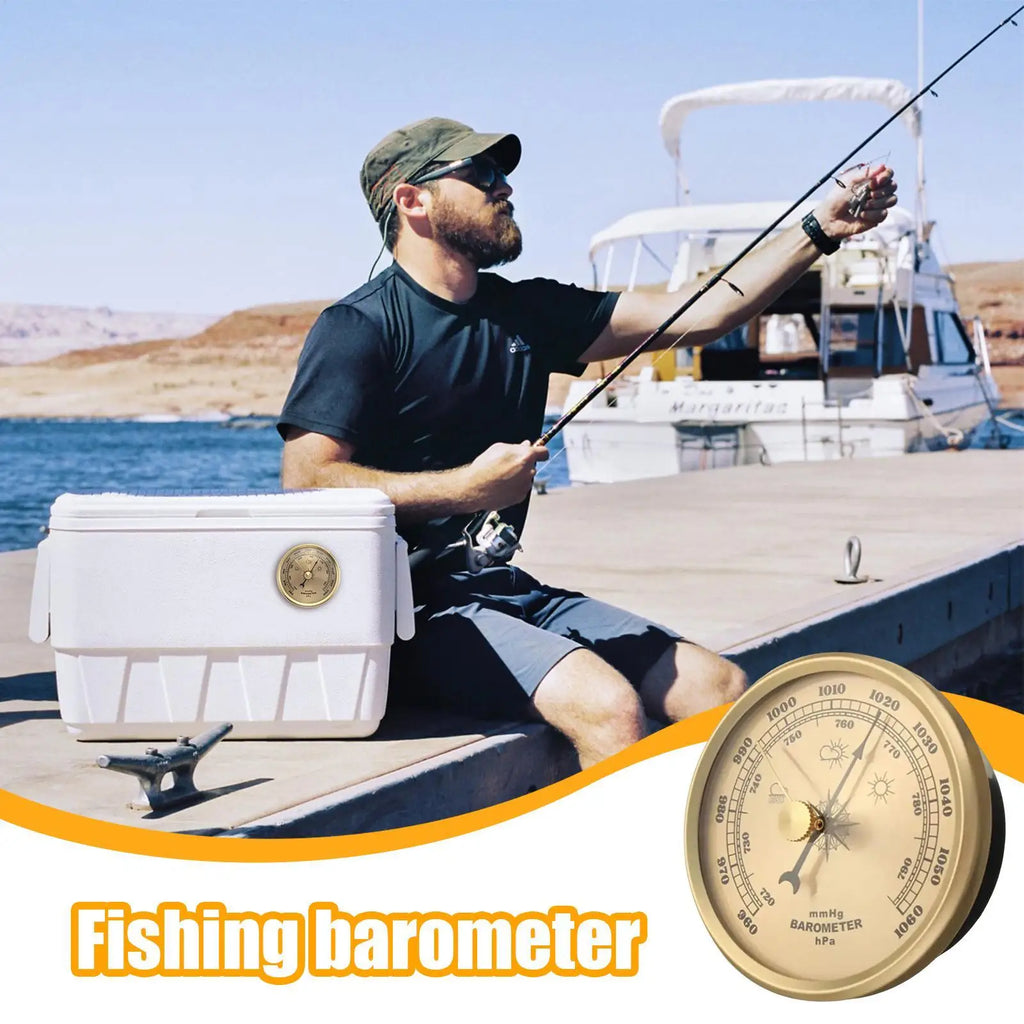 Barometer Air Pressure Gauge Wall Hanging Weather Forecast Station Accurate for Ships Laboratories Families Fisherman Tools
