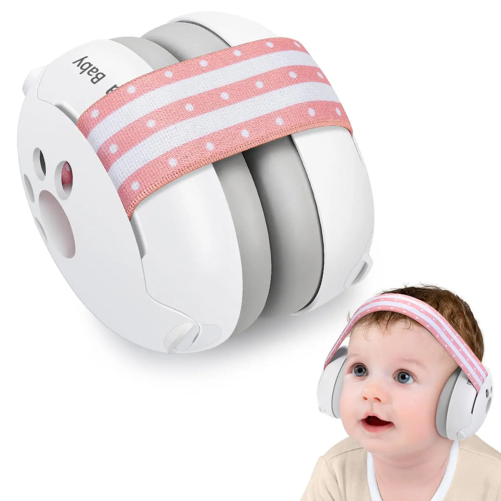 Baby Ear Protection for Babies Toddlers Elastic Noise Reduction Earmuffs Baby Headphones Against Hearing Damage Improves Sleep