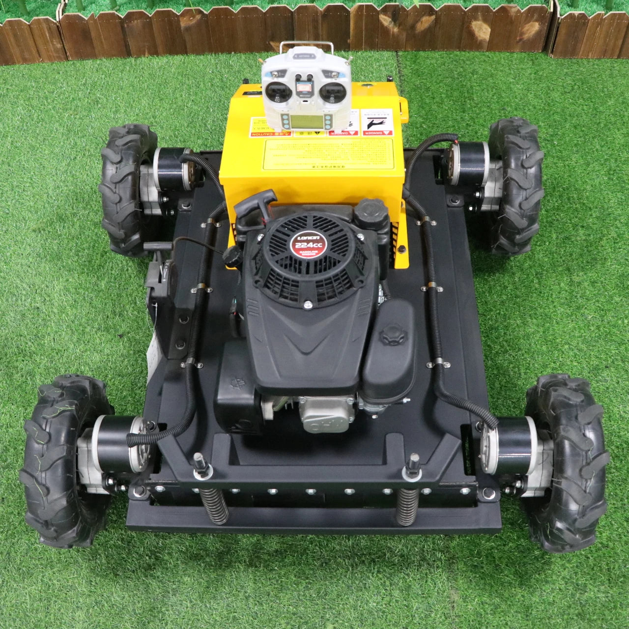 Customized Cutting Width of 550mm Lawn Mower, Powerful & Durable Remote Lawn Mower, 500m Remote Control Distance Lawn Mower