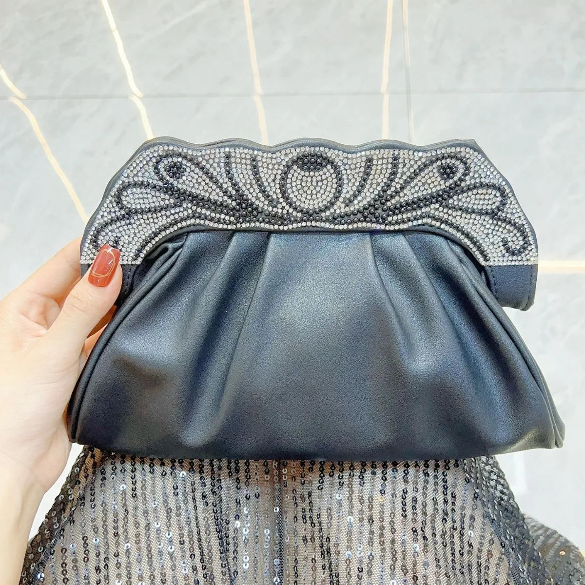 New Diamond Banquet Handbag Engagement Party Handbag Celebrity Dinner Bag Handbag Dress Bag
