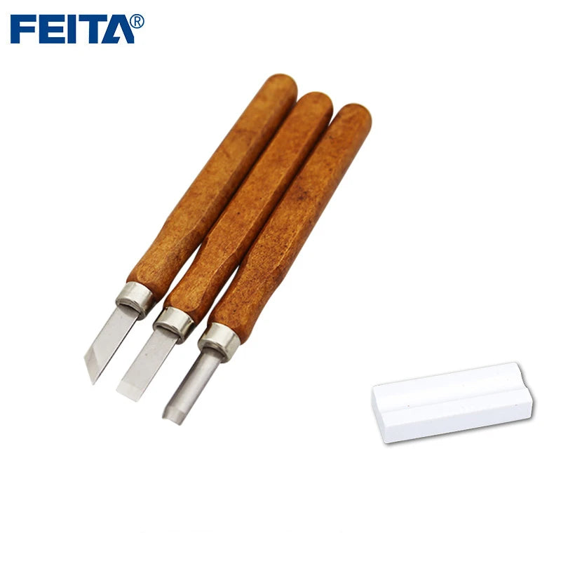 FEITA Professional Woodworking Wood Carving Chisel Knife Sculpting Knife Kit for Beginners & Professions DIY Crafts Gouges