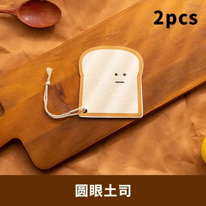 Wood pulp cotton wiping cloth in the shape of toast bread, used for car interior cleaning, kitchen dishwashing, towel cleaning,
