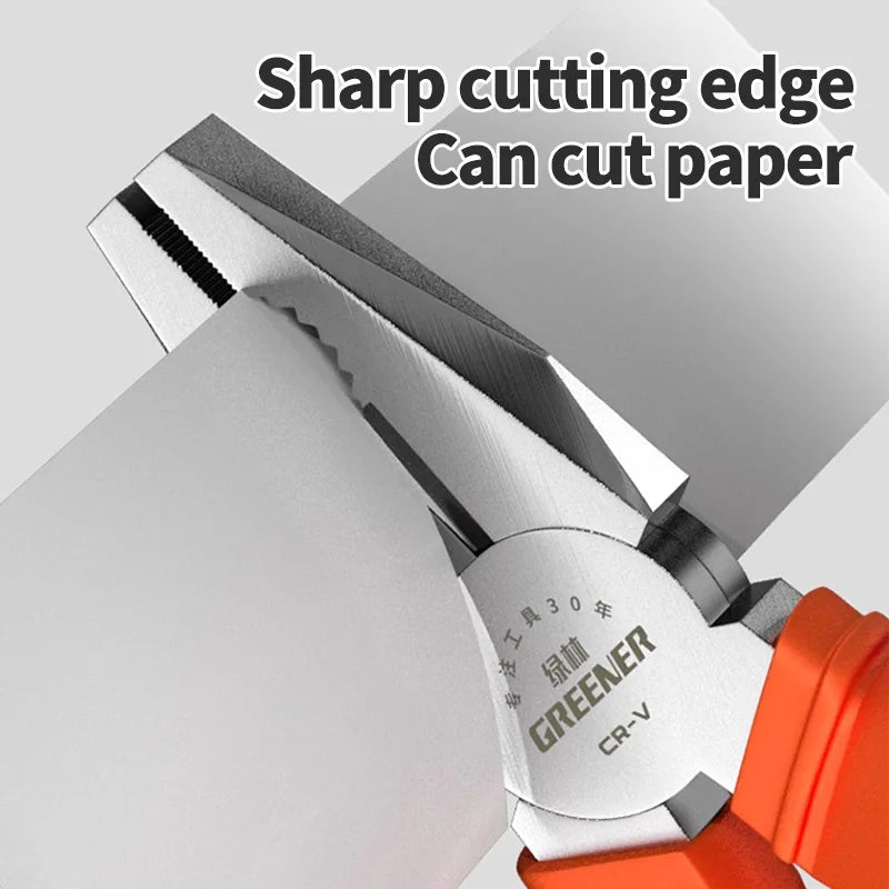 GREENERY Steel Wire Pliers, Electrician Specific Diagonal Pliers, Pointed Nose Pliers, Multifunctional Hardware Manual Tools