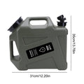 12L Camping Water Container Tank Large Capacity Water Storage Carrier Barrel Portable Vehicle Car Water Bucket with Faucet 대형물통