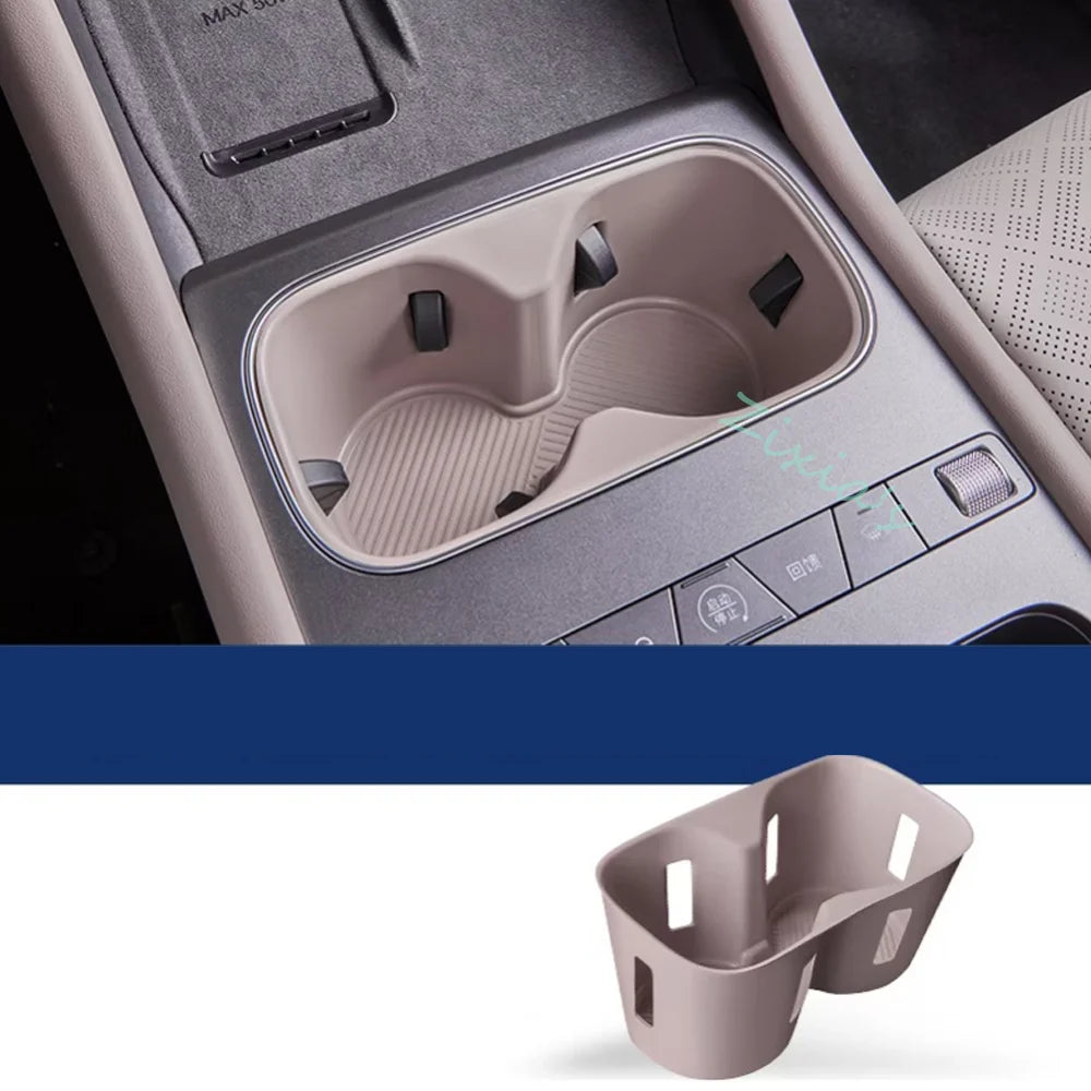 For BYD Atto 3 Evo Yuan Plus 2026 2027 Car Silicone Wireless Charging Pad Cup Cover Storage box Protective Interior Accessories
