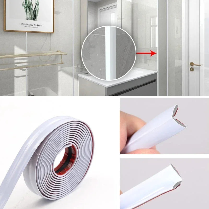 PVC Self-adhesive decorative tape gold background wall inner corner Decor Strip Furniture Table Edge Anti-collision Bumper tape