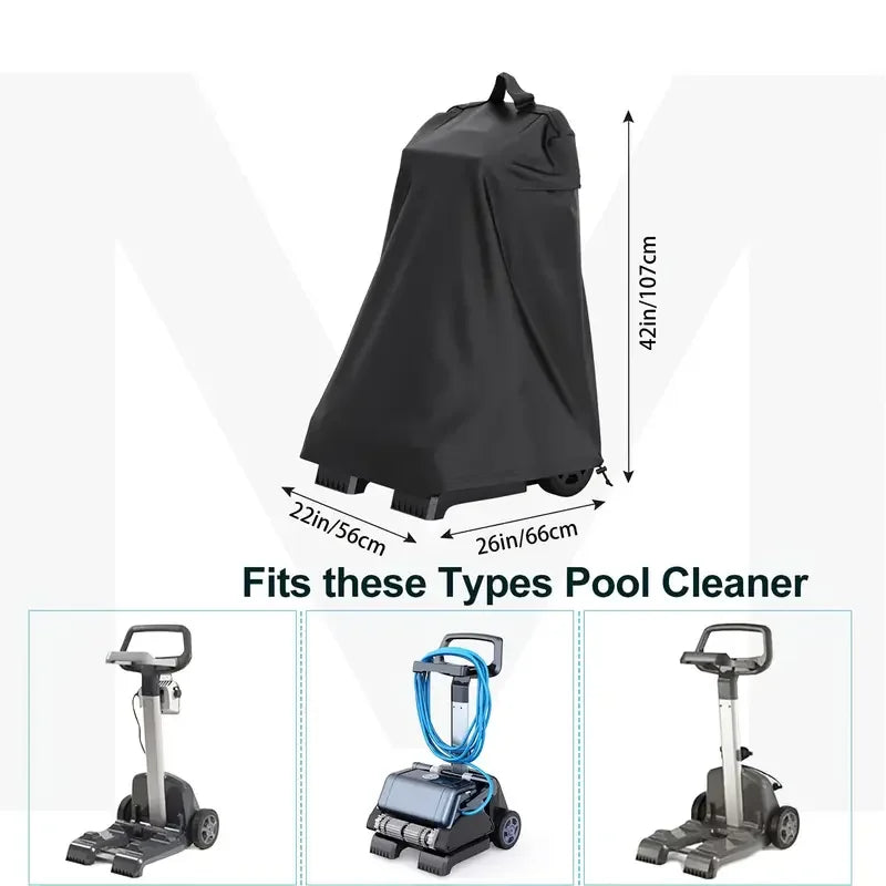 Universal Automatic Swimming Pool Cleaner Cover Robotic Pool Cleaner Caddy Cover 210D Oxford cloth Protective Cover
